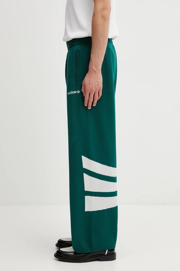 Donji dio trenirke adidas Originals Santiago Pt s uzorkom zelena KE4609
