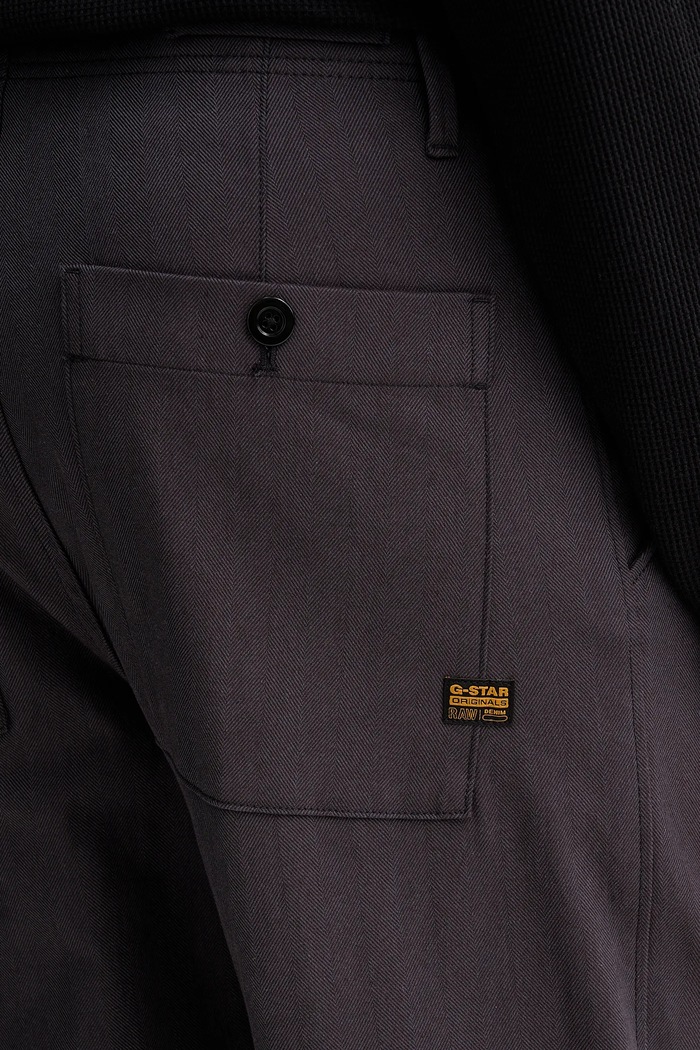 G-Star spodnie Pleated Chino Relaxed Tapered szary D24543.D731.H615