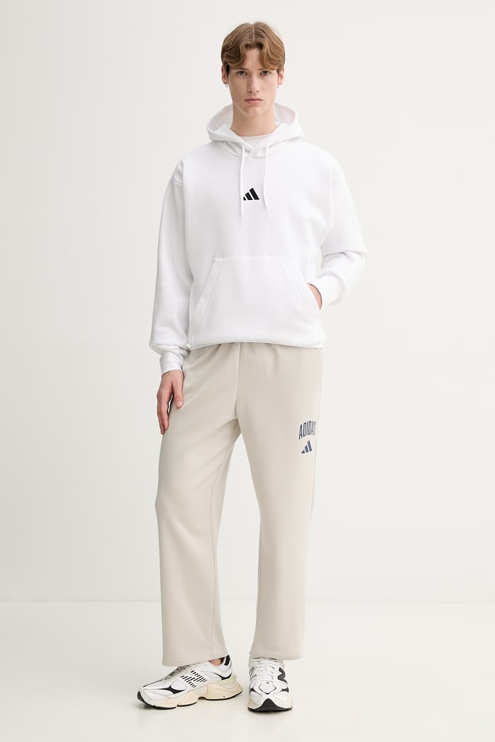 adidas pantaloni de trening Collegiate JZ0165 bej SS26