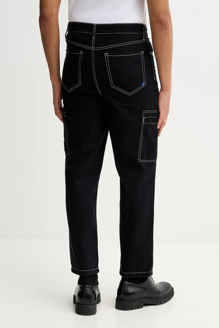 Îmbrăcăminte Karl Lagerfeld Jeans pantaloni de bumbac B1M10025 negru