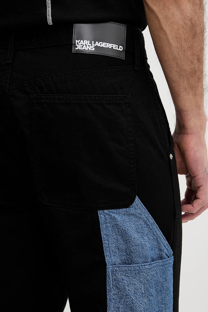 Hlače Karl Lagerfeld Jeans črna B1M10031