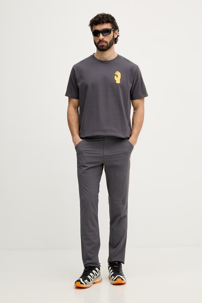 La Sportiva pantaloni de trekking pentru bărbați Trail ZAHP030 gri SS26