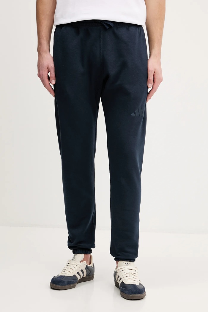 adidas spodnie dresowe dzianina granatowy KC3177