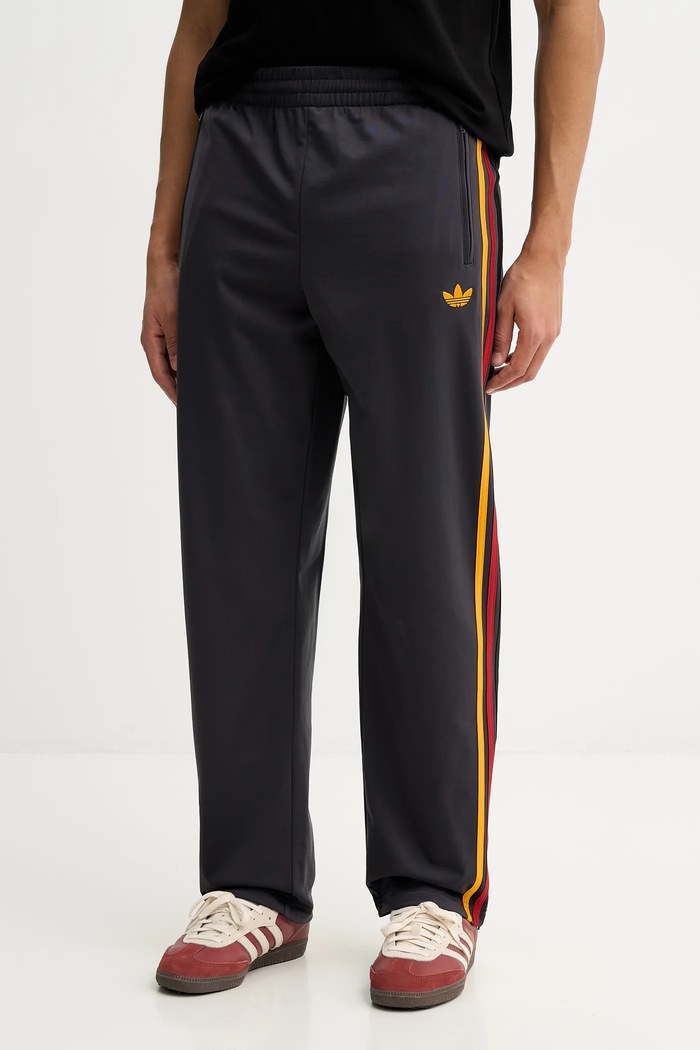 Tepláky adidas Originals Firebird pletenina sivá KD3831