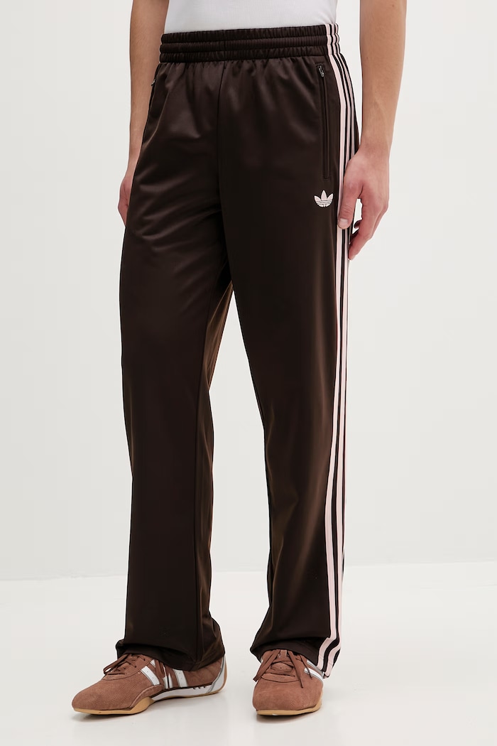 adidas Originals spodnie dresowe Firebird dzianina brązowy KD8321