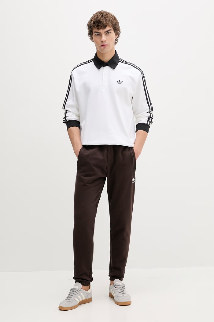 Παντελόνι φόρμας adidas Originals KE1140 καφέ SS26