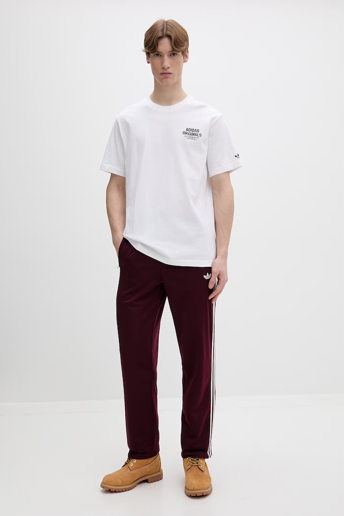 Παντελόνι φόρμας adidas Originals Firebird KE1651 μπορντό SS26