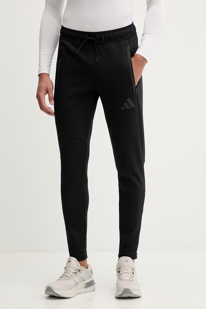adidas Performance spodnie treningowe dzianina czarny KF6072