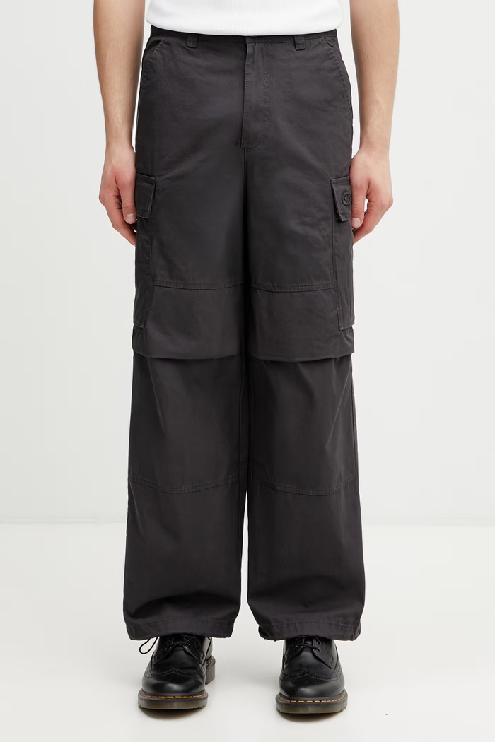 adidas Originals pantaloni cargo din bumbac pentru bărbați KS6854 gri SS26