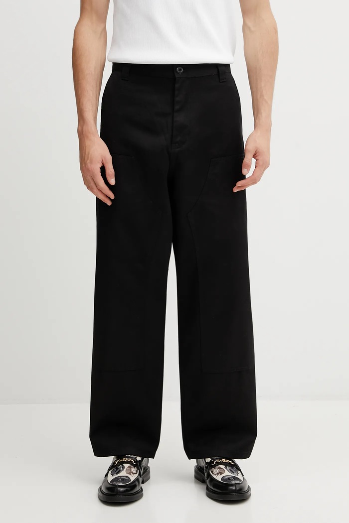 Брюки Carhartt WIP Brady Double Knee Chino Pant ткань чёрный I036093.8902