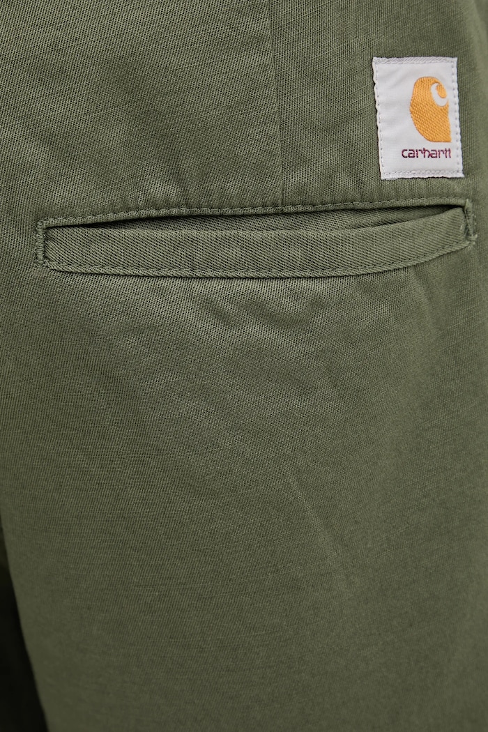 Carhartt WIP pantaloni in cotone Brady Pant verde I036312.1102