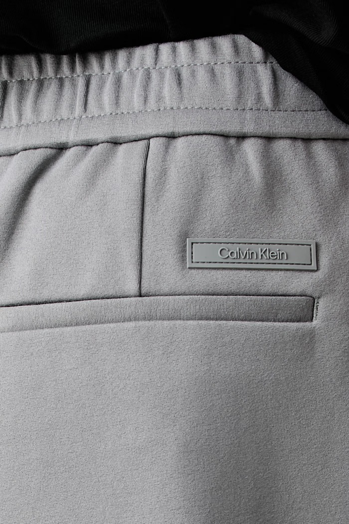 Calvin Klein pantaloni pentru bărbați, cu vâscoză gri LV04LF607G