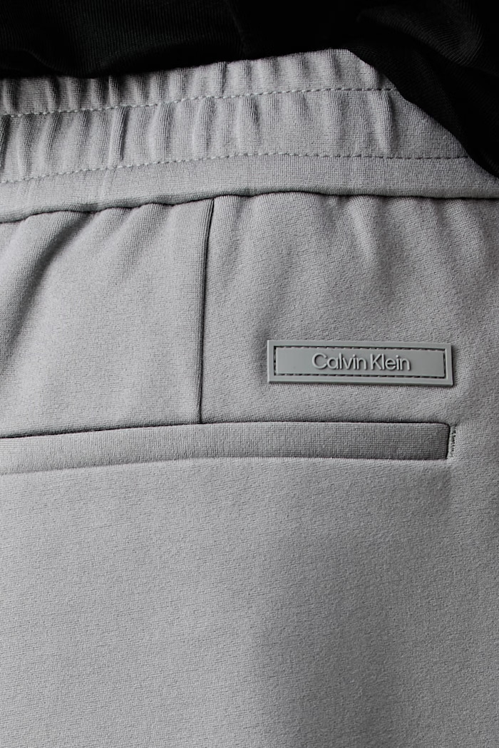 Calvin Klein pantaloni pentru bărbați, cu vâscoză gri LV04LF607G