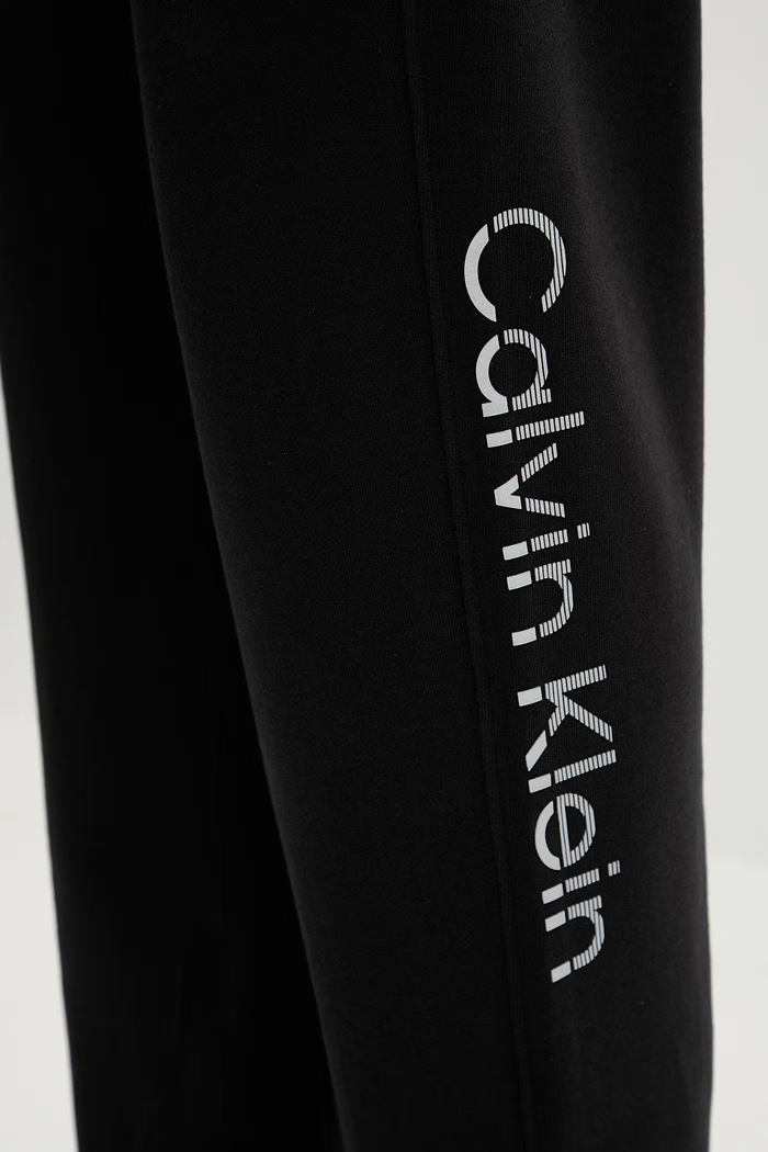 Calvin Klein teplákové nohavice pánske bavlnené čierna LV04LF236G