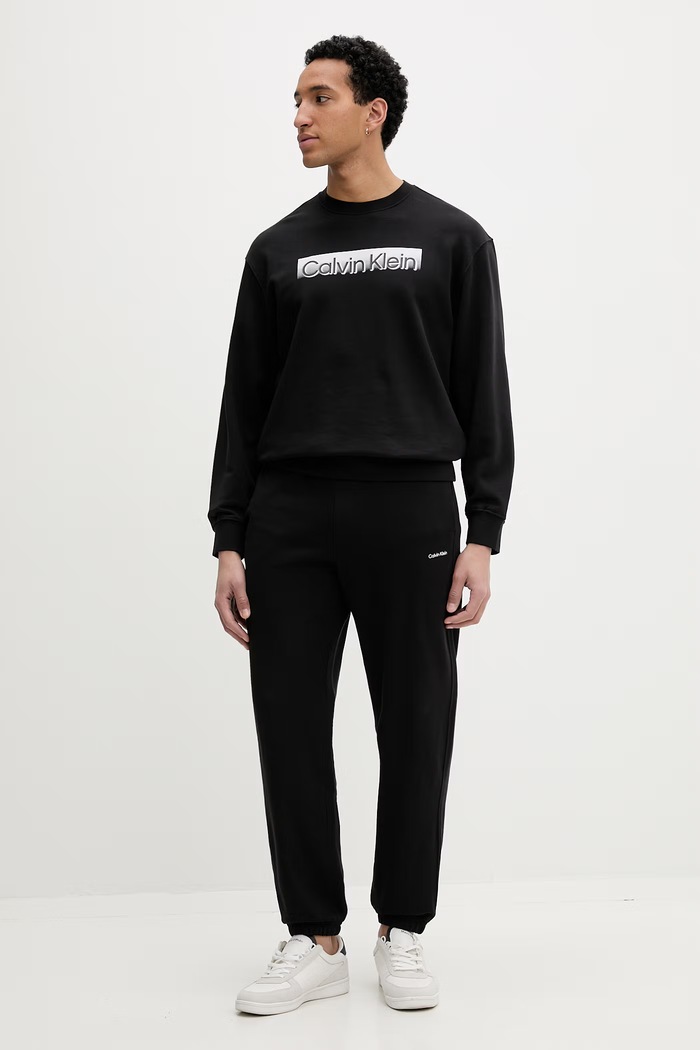 Calvin Klein teplákové nohavice pánske bavlnené LV04LF247G čierna SS26