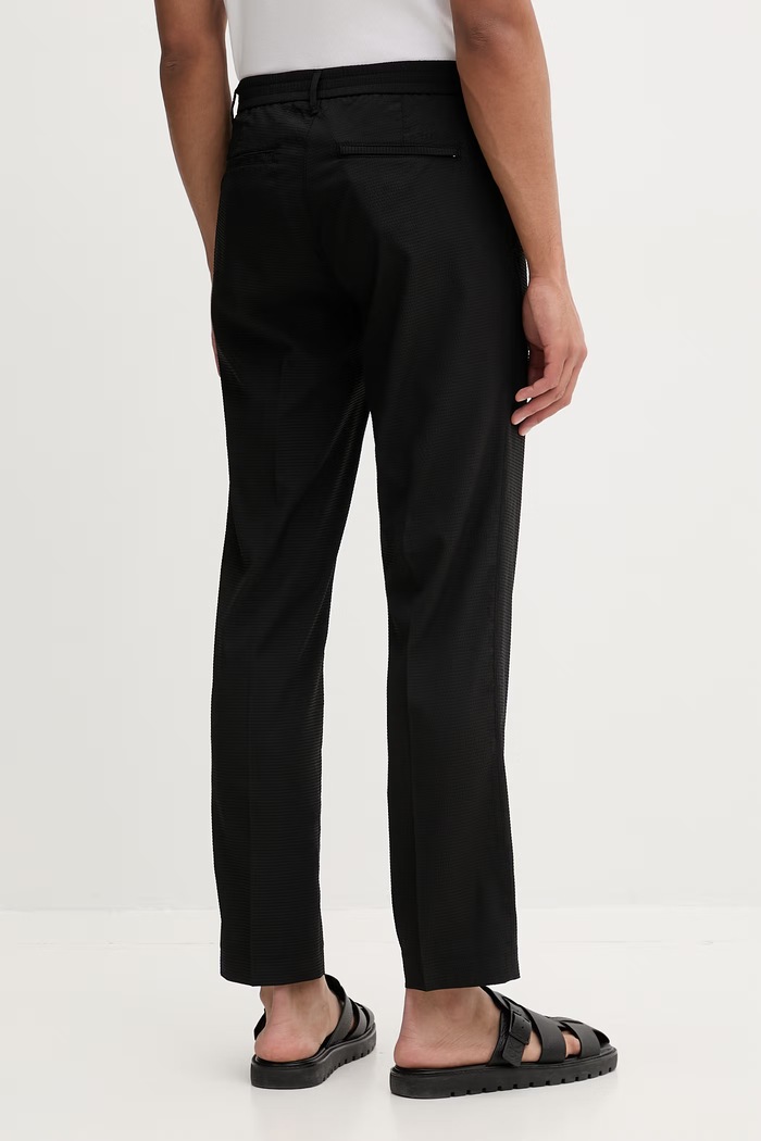 Oblečenie Calvin Klein nohavice chinos pánske LV04LF609G čierna