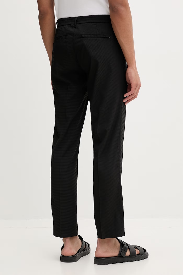 Oblečenie Calvin Klein nohavice chinos pánske LV04LF609G čierna
