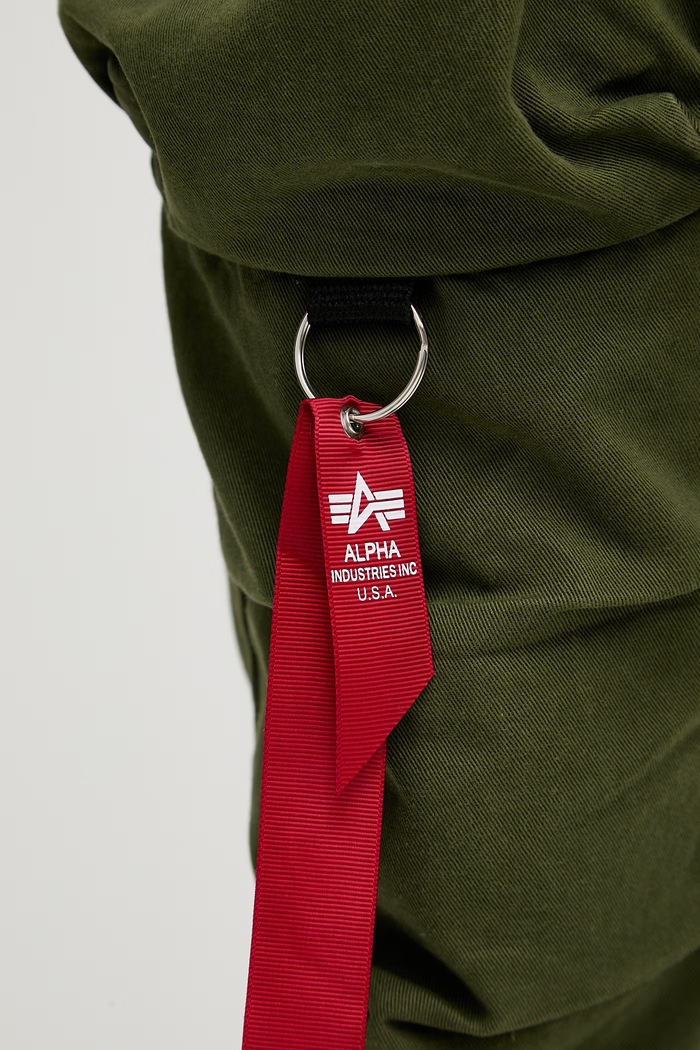 Alpha Industries nohavice cargo pánske bavlnené Tactical zelená 148207