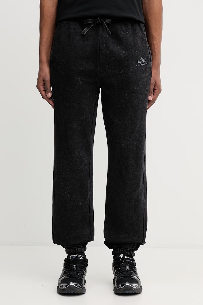 Alpha Industries Vintage Basic Jogger SL Ανδρικό παντελόνι επίσημο με βαμβάκι μαύρο 258361