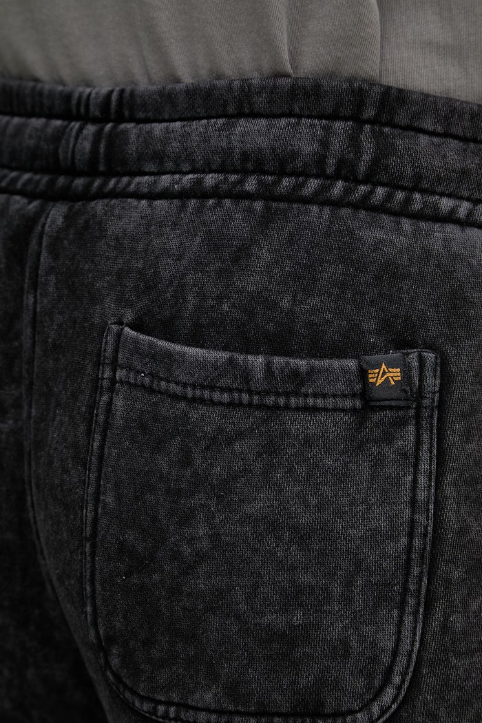 Alpha Industries pantaloni de trening pentru bărbați, cu bumbac Vintage Basic Jogger SL negru 258361