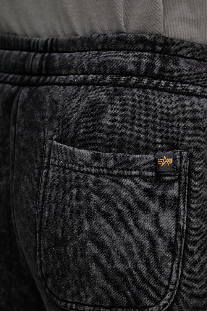 Alpha Industries pantaloni de trening pentru bărbați, cu bumbac Vintage Basic Jogger SL negru 258361