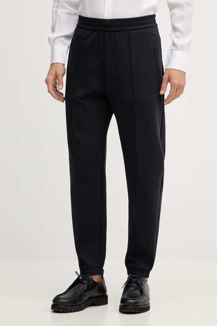 Emporio Armani pantaloni de trening tricotaj bleumarin EM004542.AF10013