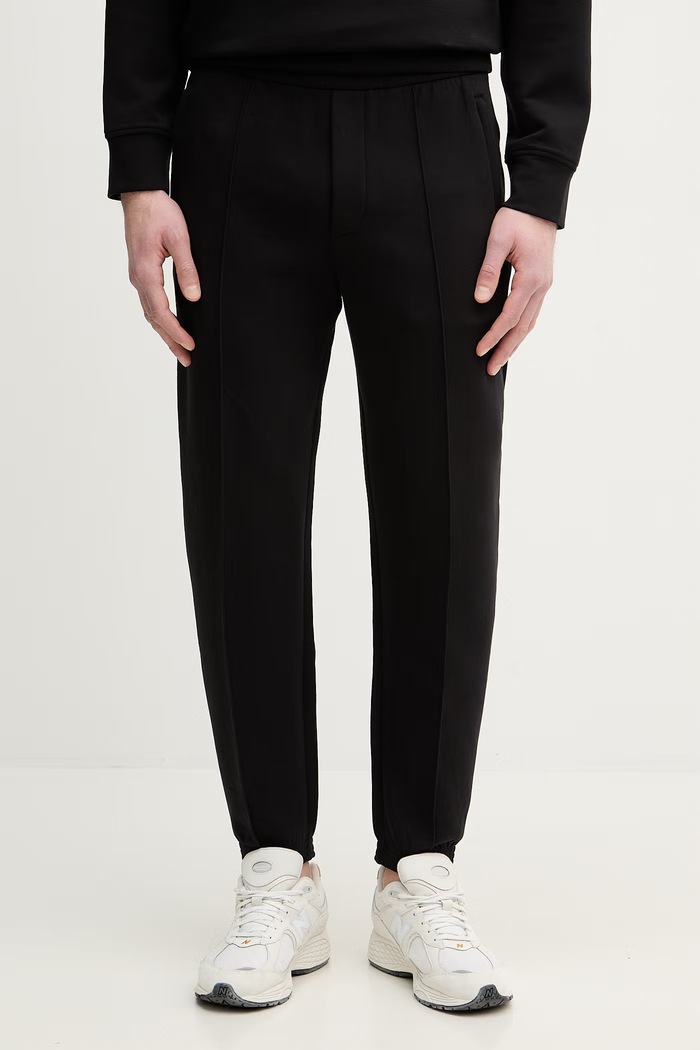 Emporio Armani pantaloni de trening tricotaj negru EM004542.AF10013