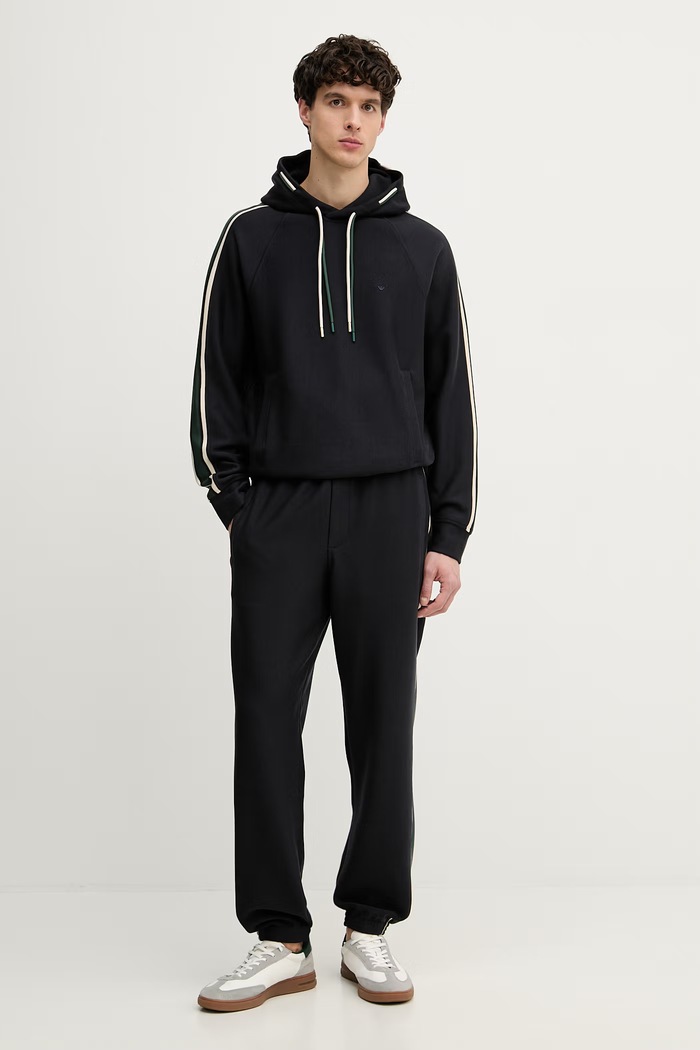 Emporio Armani teplákové nohavice pánske EM005200.AF24209 tmavomodrá SS26