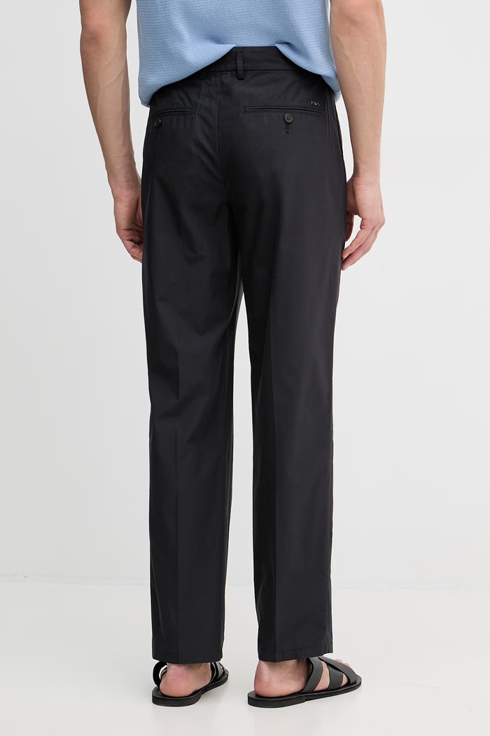 Oblečenie Emporio Armani nohavice chinos pánske bavlnené EM005898.AF25633 tmavomodrá