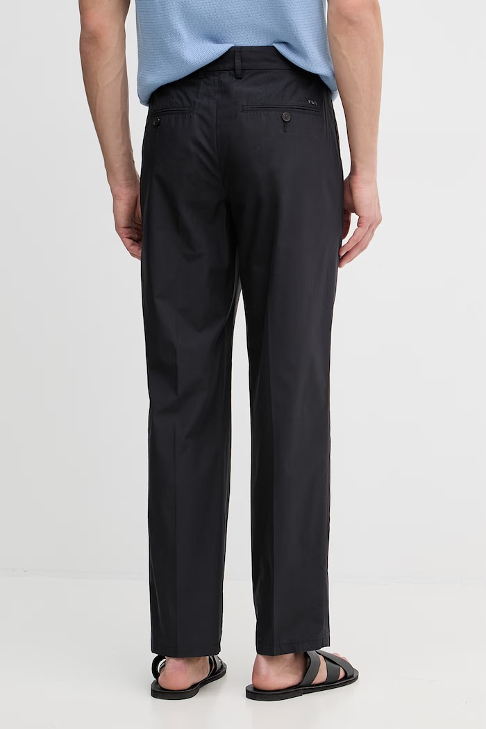 Oblečenie Emporio Armani nohavice chinos pánske bavlnené EM005898.AF25633 tmavomodrá