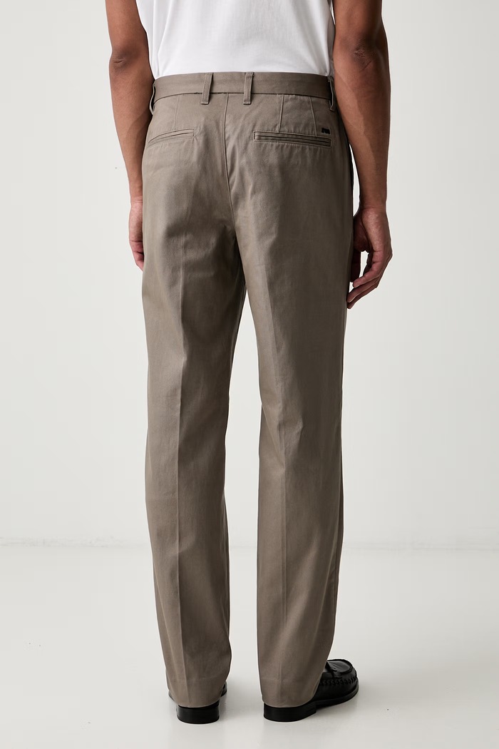Odzież Emporio Armani spodnie regular męskie bawełniane z elastanem EM003660.AF23585 beżowy