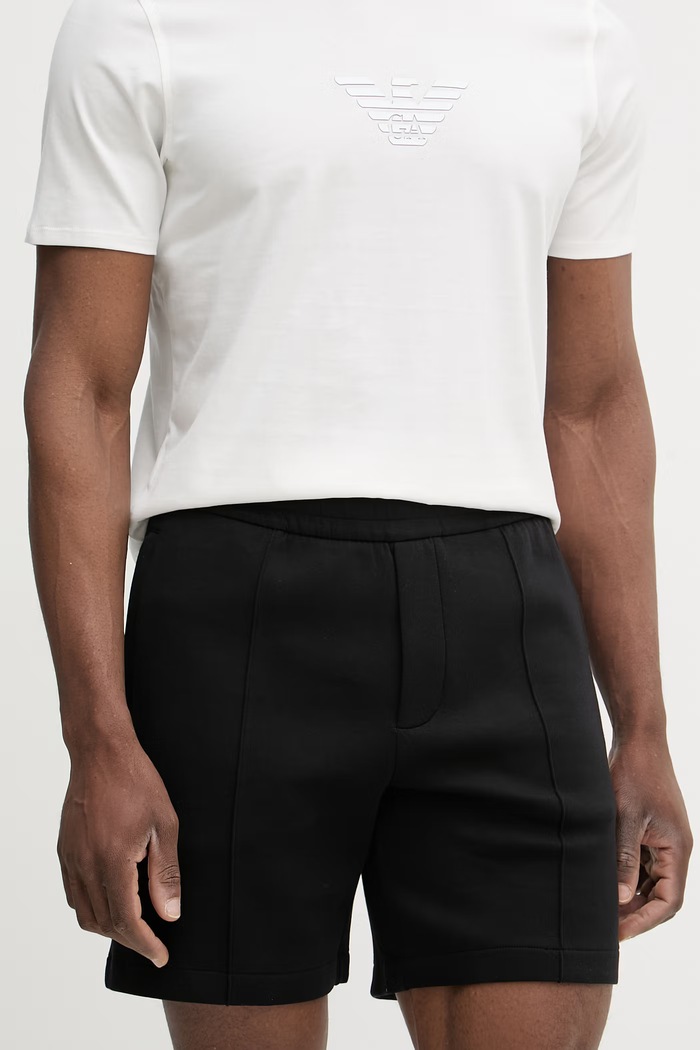Šortky Emporio Armani s elastanom čierna EM004544.AF10013