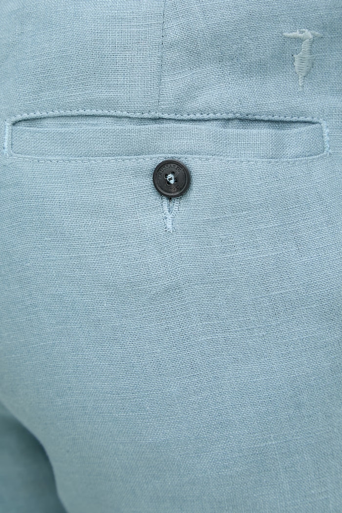 Trussardi pantaloni pentru bărbați, din in albastru P719M000113N