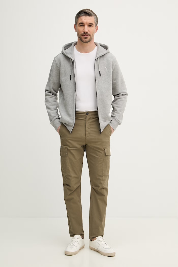 Trussardi spodnie P723M000138N zielony SS26