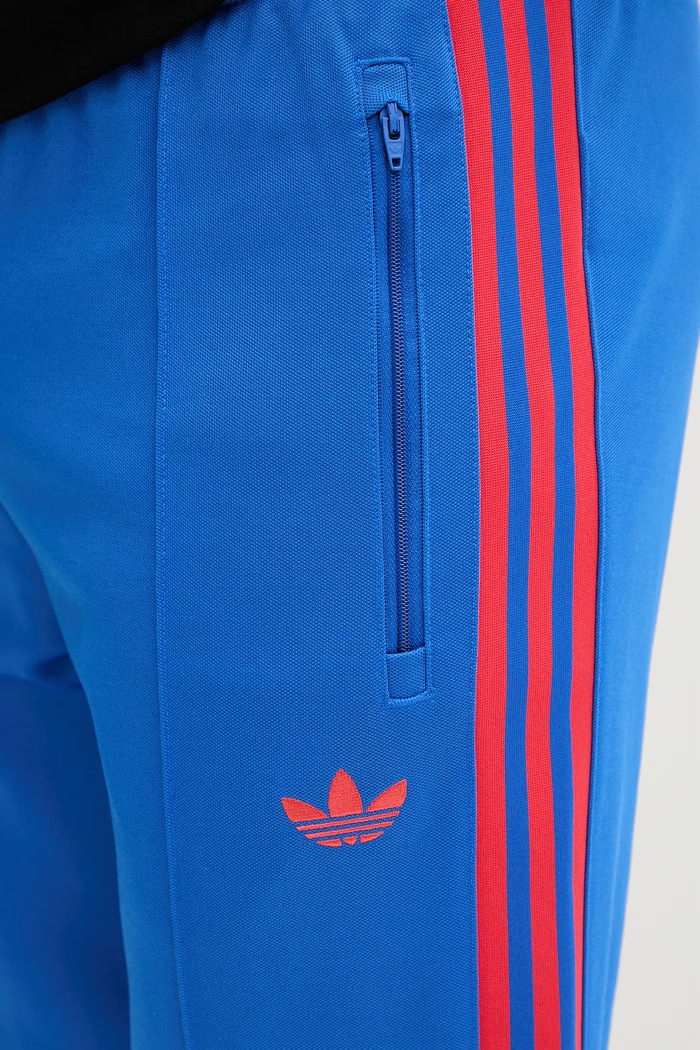 adidas Originals spodnie dresowe męskie z bawełną Beckenbauer niebieski KE2415