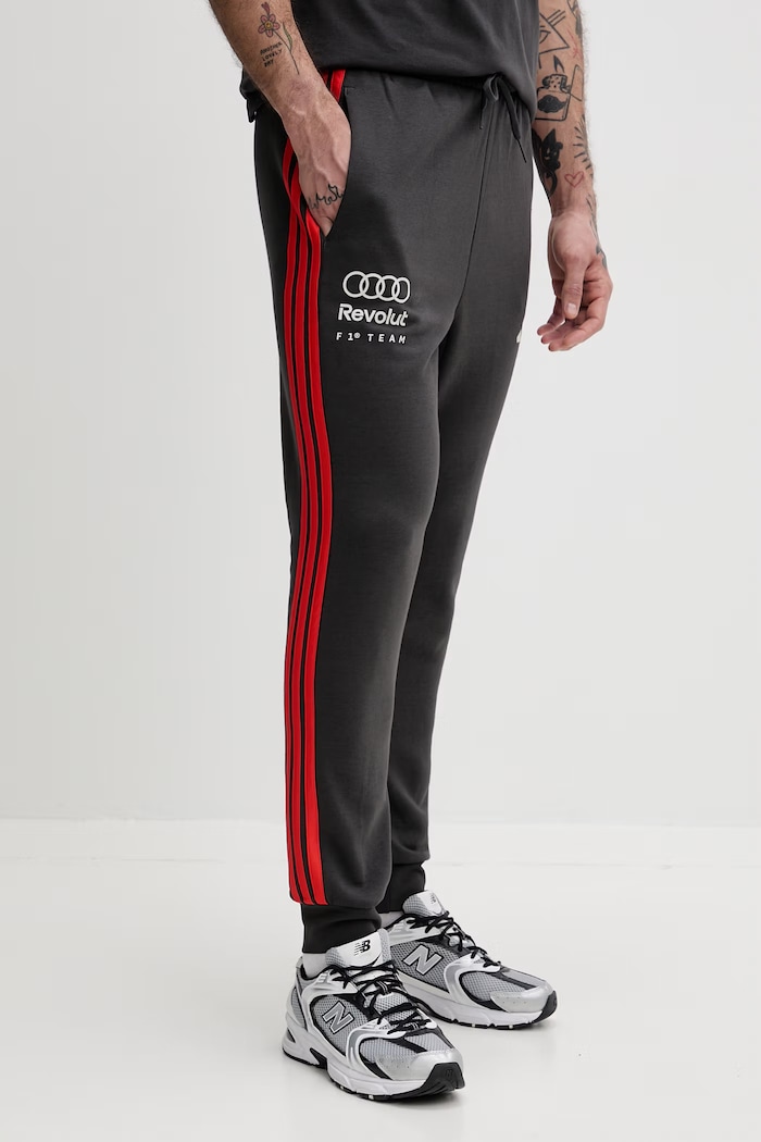 Adidas pantaloni de trening pentru bărbați x Audi gri KE6783