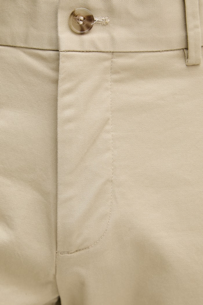 Sisley pantaloni chinos pentru bărbați, din bumbac cu elastan bej 4LWZSF05Z