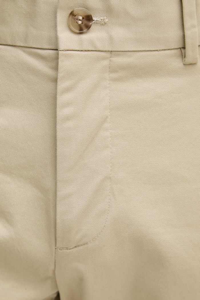 Sisley pantaloni chinos pentru bărbați, din bumbac cu elastan bej 4LWZSF05Z