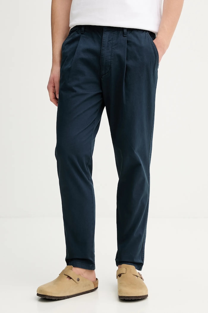 Marc O'Polo pantaloni drept bleumarin 5000008006