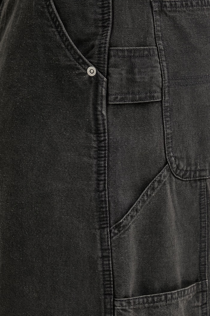 AllSaints штани wide leg чоловічі бавовняні JACKSON сірий M006TE