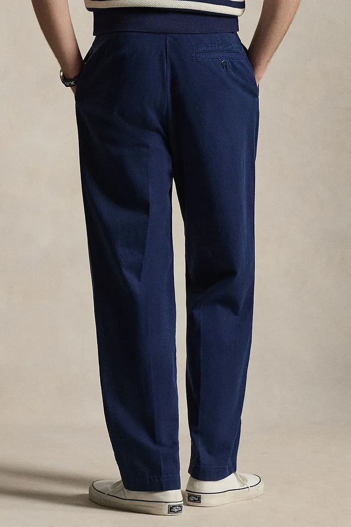 Бавовняні штани Polo Ralph Lauren 710B20873 темно-синій SS26