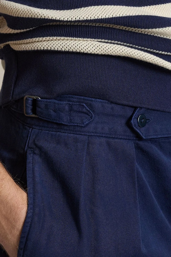 Бавовняні штани Polo Ralph Lauren темно-синій 710B20873