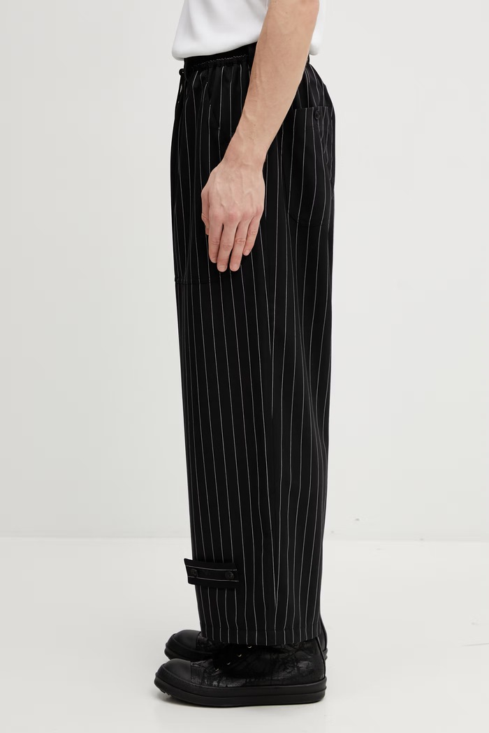 Kalhoty s příměsí vlny Y-3 PS RF WL PNT KR3003 černá SS26