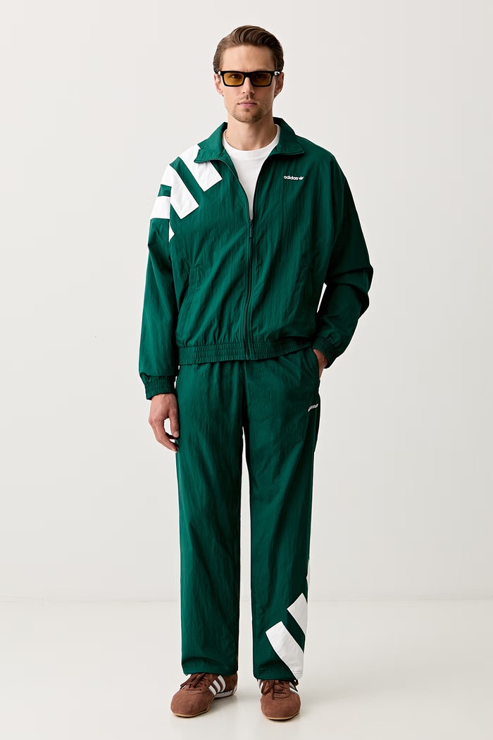 adidas Originals ravne hlače moške TRACK PANT KE0870 zelena SS26