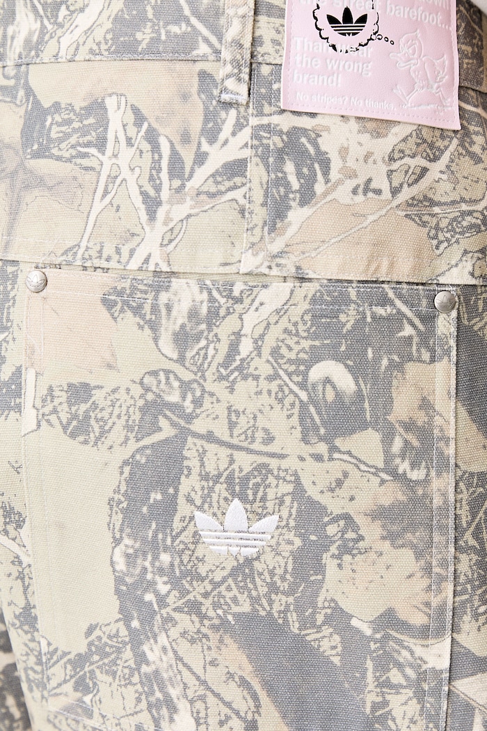 adidas Originals cargo hlače moške bombažne CARGO WORKPANT bež KG6443