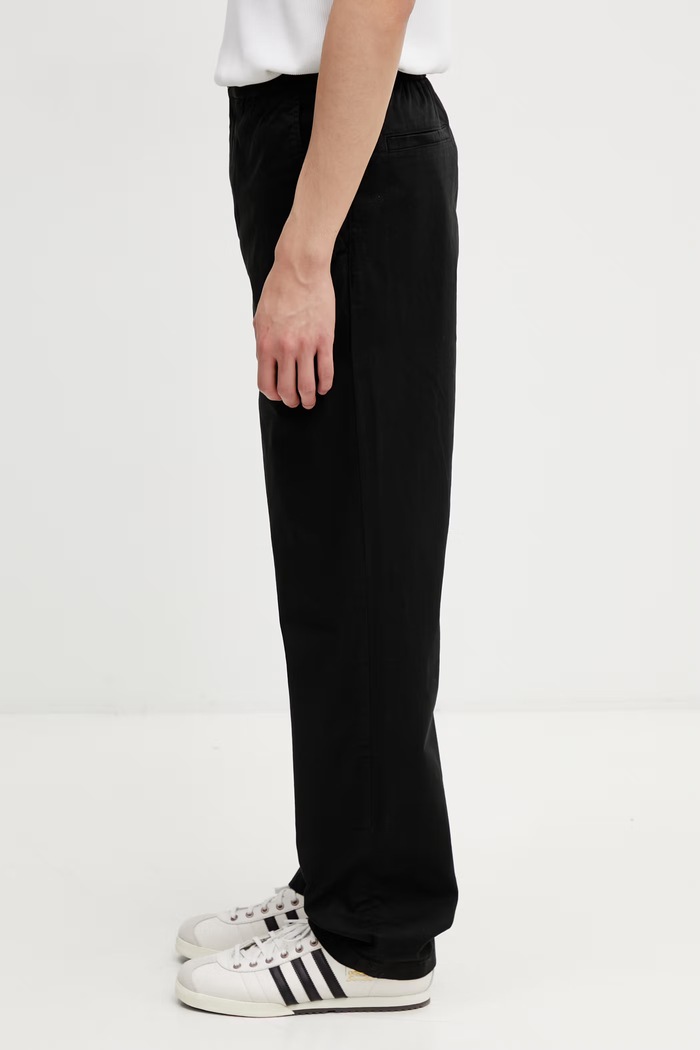 Lacoste hlače od pamuka s elastanom za muškarce HH1982 crna SS26