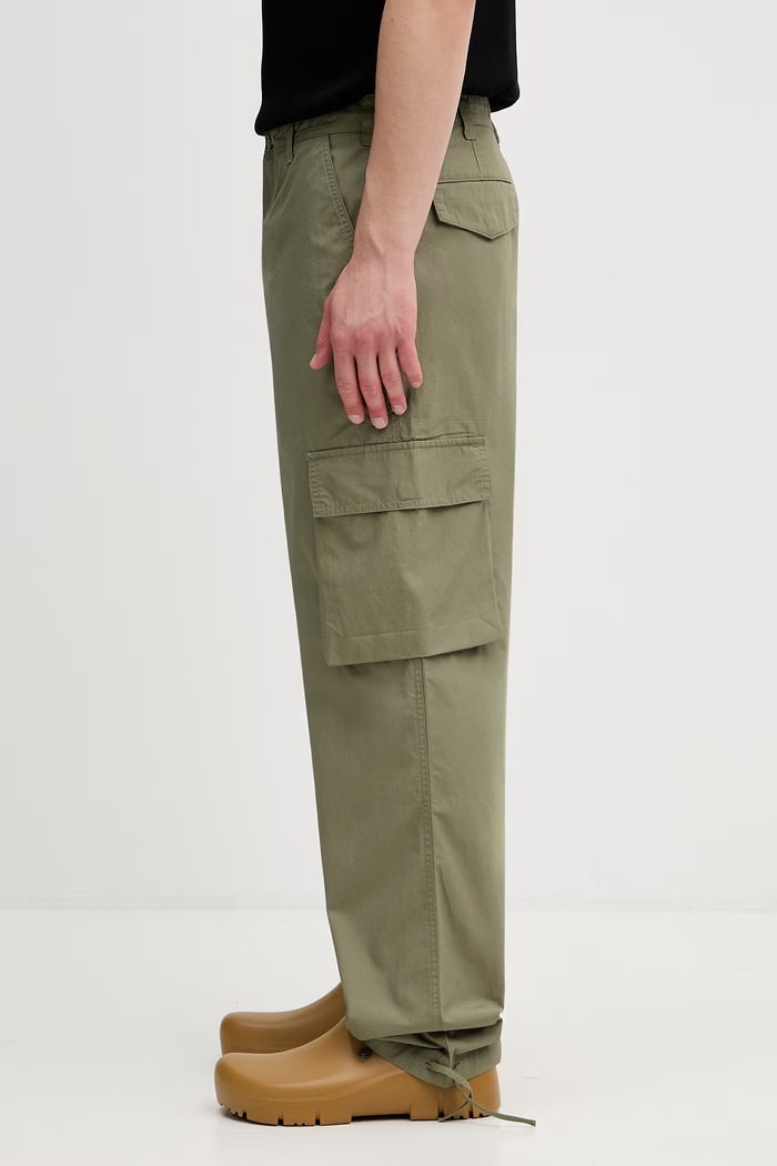 Lacoste Παντελόνι cargo βαμβακερό Ανδρικό HH3245 πράσινο SS26