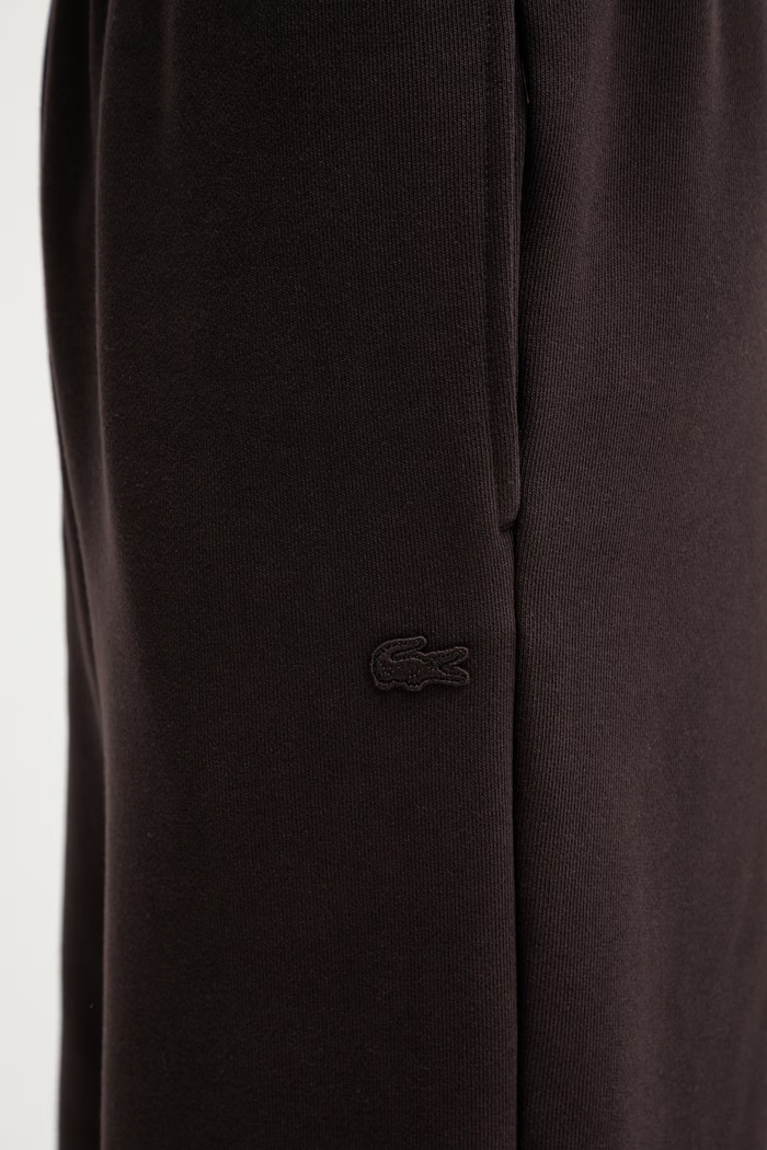 Lacoste Παντελόνι επίσημο ανδρικό βαμβακερό καφέ XH1661