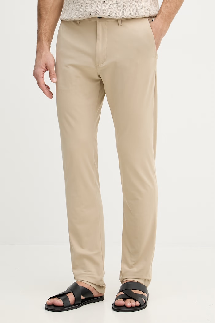Tommy Hilfiger nohavice chinos pánske béžová MW0MW43408