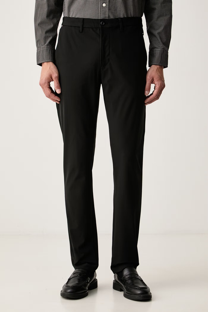 Tommy Hilfiger chino kalhoty pánské černá MW0MW43408